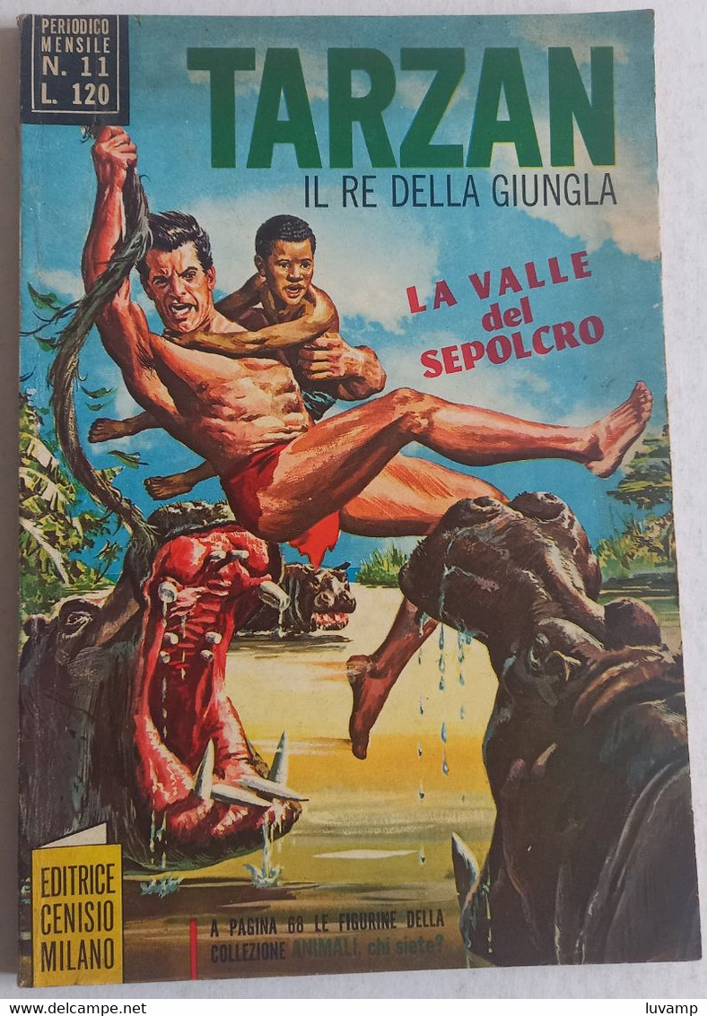 TARZAN IL RE DELLA GIUNGLA CENISIO N. 11 DEL  FEBBRAIO 1969  (CART 58) - Premières éditions