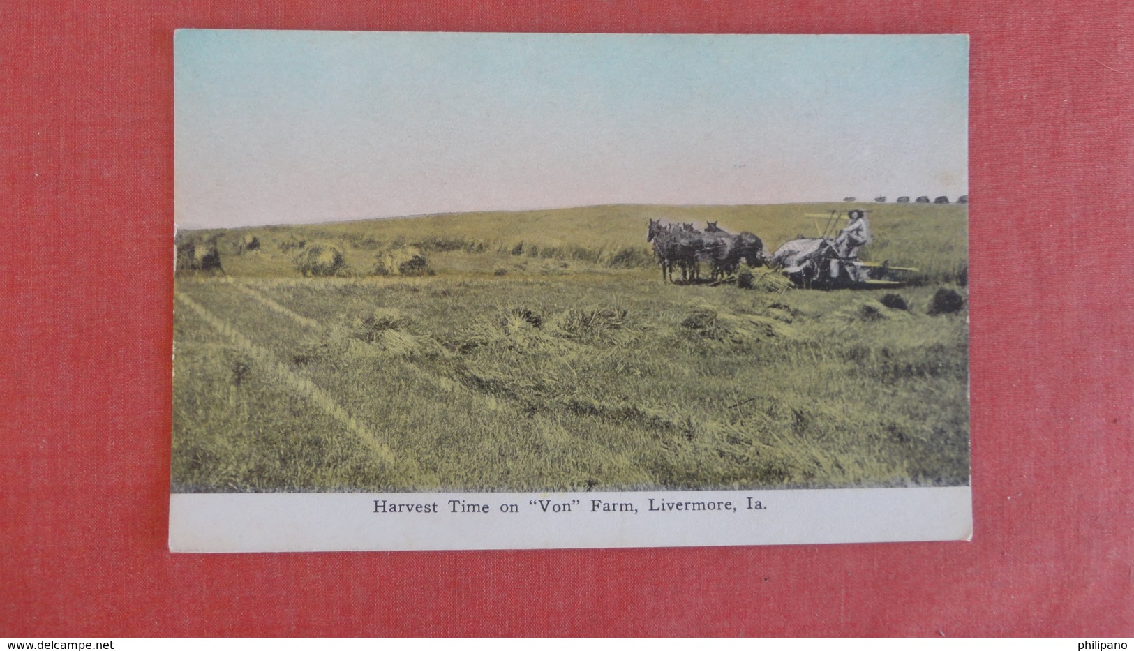 Harvest Time On  Von Farm  Livermore   Iowa >  === Ref 2512 - Des Moines