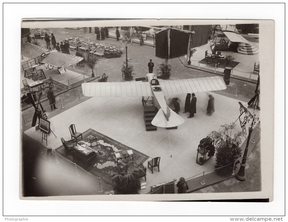 Paris Grand Palais Salon De L'Aeronautique Stand Bristol Prier Aviation Ancienne Photo Rol 1911 - Aviation