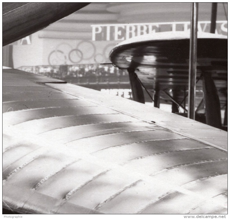 Paris Grand Palais Salon De L'Aeronautique Lorraine Hanriot LH.130 Aviation Ancienne Photo Rol 1932 - Aviation