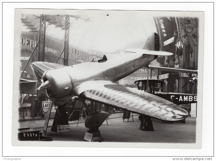 Paris Grand Palais Salon De L'Aeronautique Lorraine Hanriot LH.130 Aviation Ancienne Photo Rol 1932 - Aviation