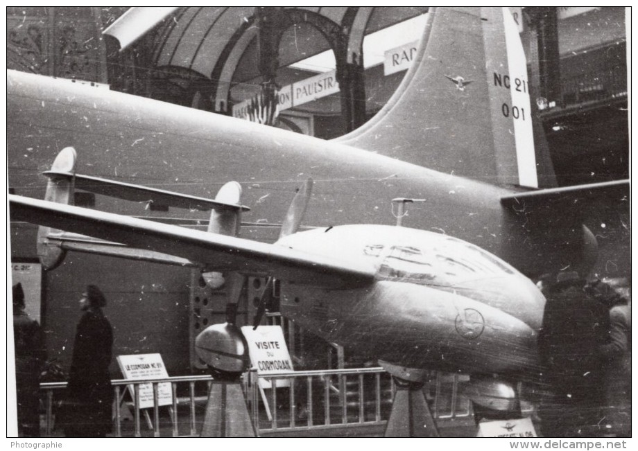 Paris Grand Palais Salon De L'Aeronautique SNCAC NC211 Cormoran Cargo Ancienne Photo 1946 - Aviation