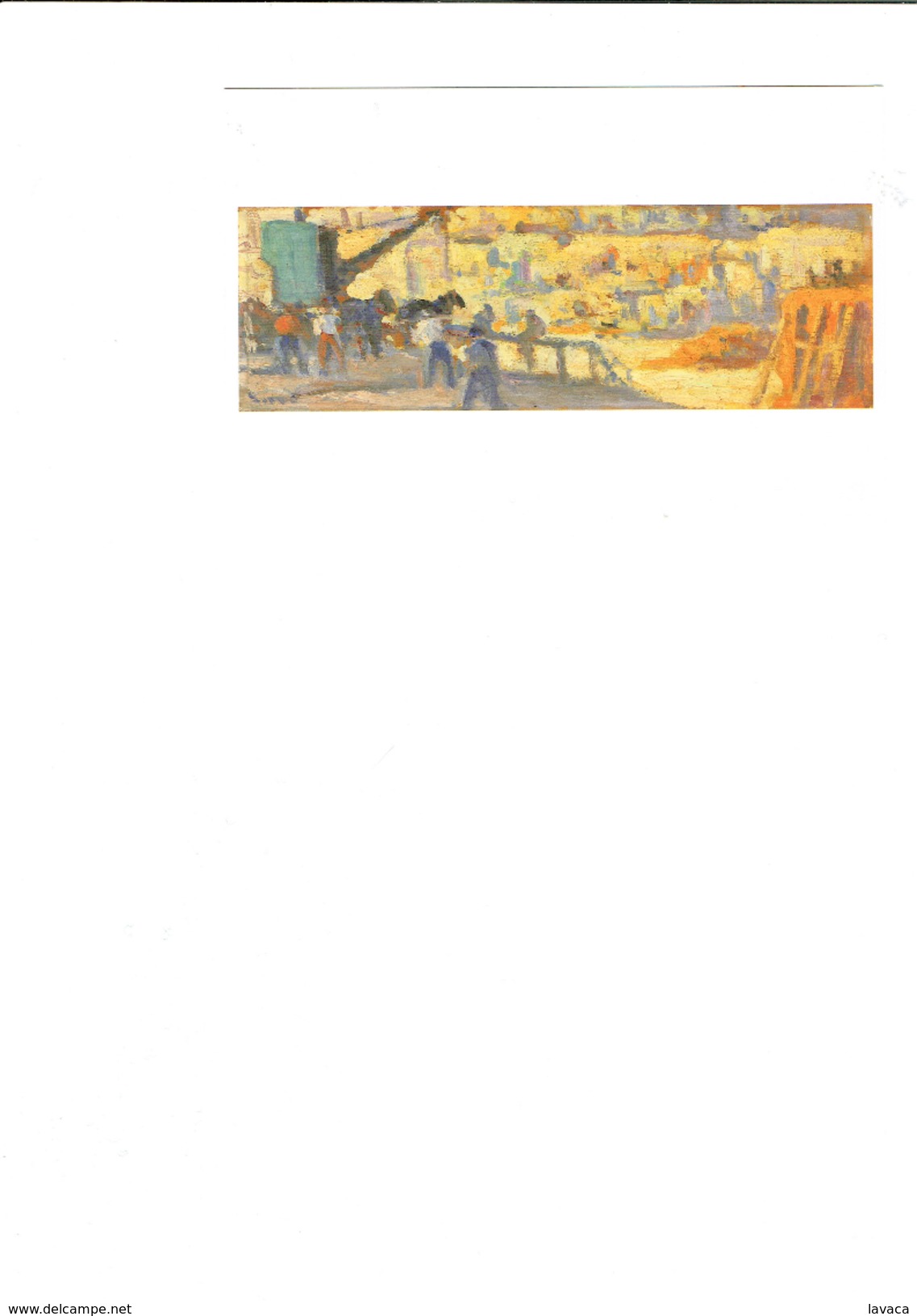 Carte Postale Scène De Chantier à Paris / Peinture Musée De Belfort De Maximilien LUCE - Pittura & Quadri