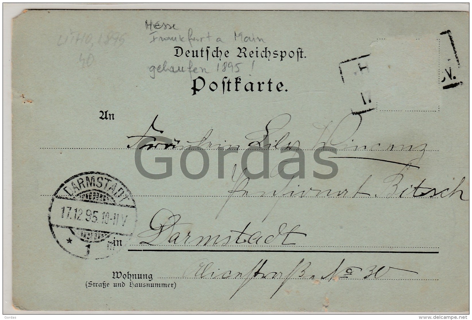 Germany - Gruss Aus Hochst - Litho - 1895 - Hoechst