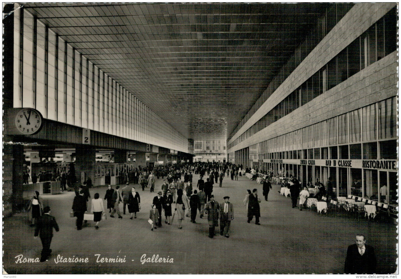 ROMA   STAZIONE  TERMINI   GALLERIA (TARGHETTA E TASSATA  TASSA  FRANCESE)       2 SCAN     (VIAGGIATA) - Stazione Termini