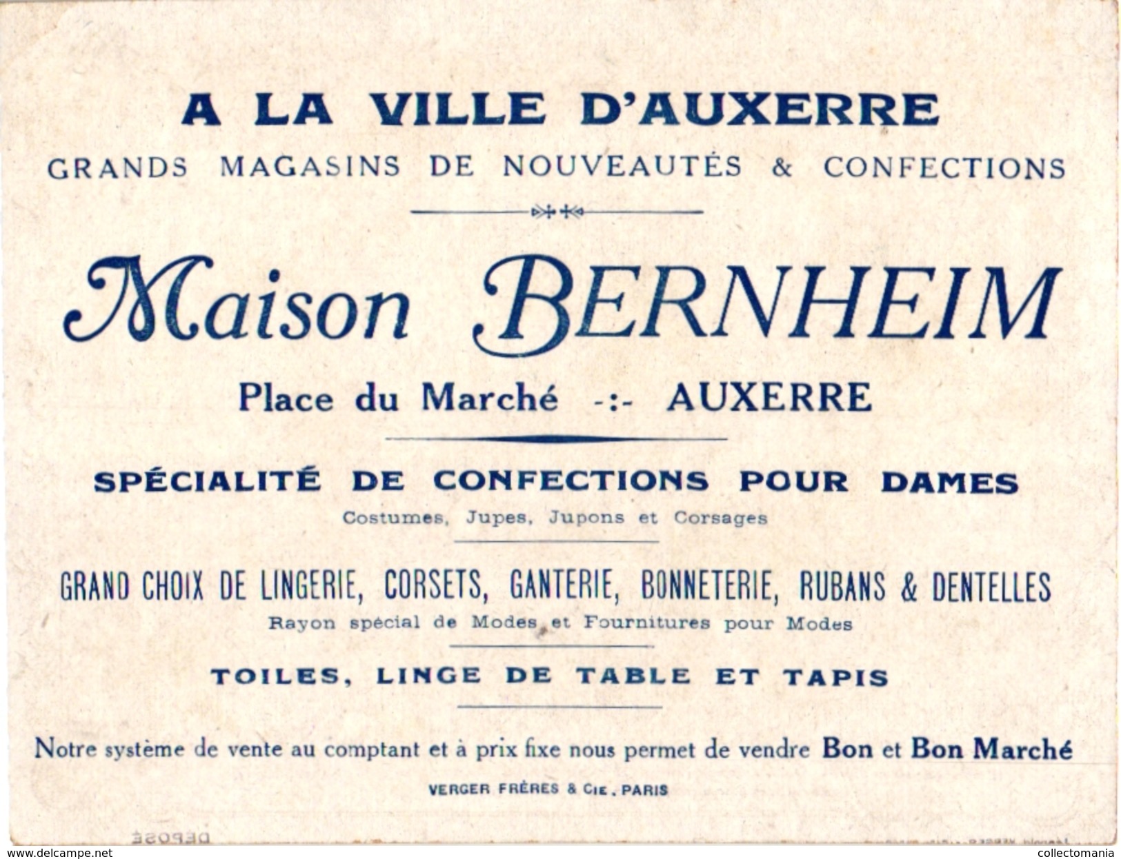 1CARD C1900 CROQUET GAME JEU De CROQUET Krocketspiel  Pub Maison Bernheim Auxerre  Paris Imp Verger - Andere & Zonder Classificatie