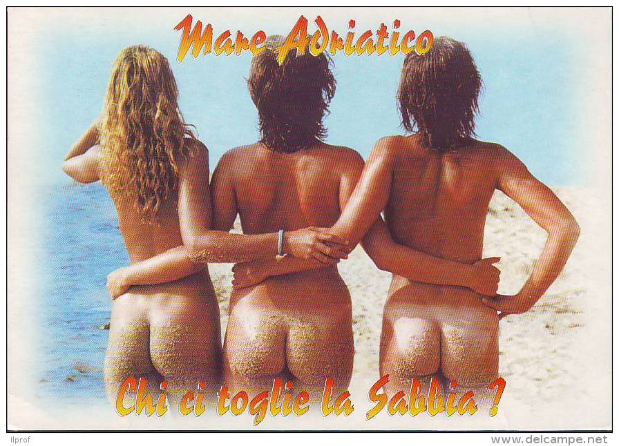 Naked Back Of 3 Girls Adriatic Sea  Rif. F450 - Pin-Ups