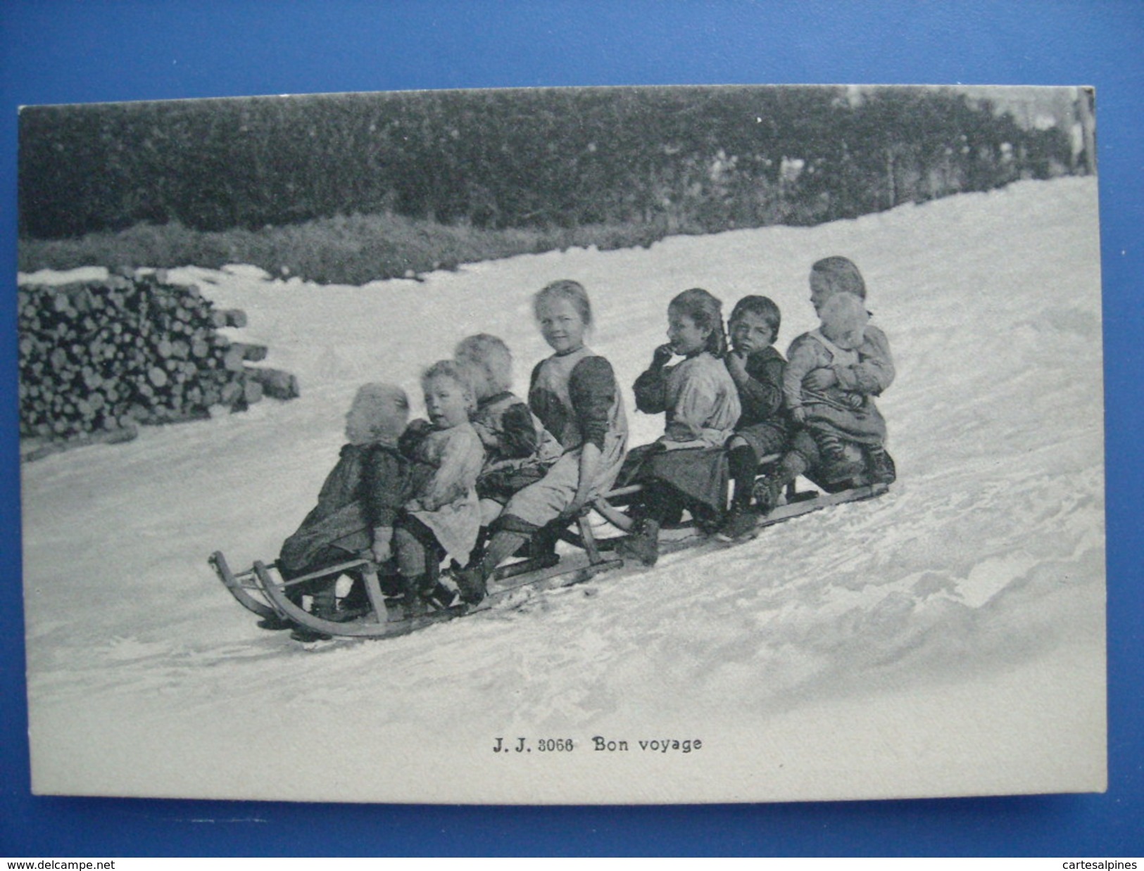 (luge) Bon Voyage, Vers 1910. Etat LUXE. - Sports D'hiver