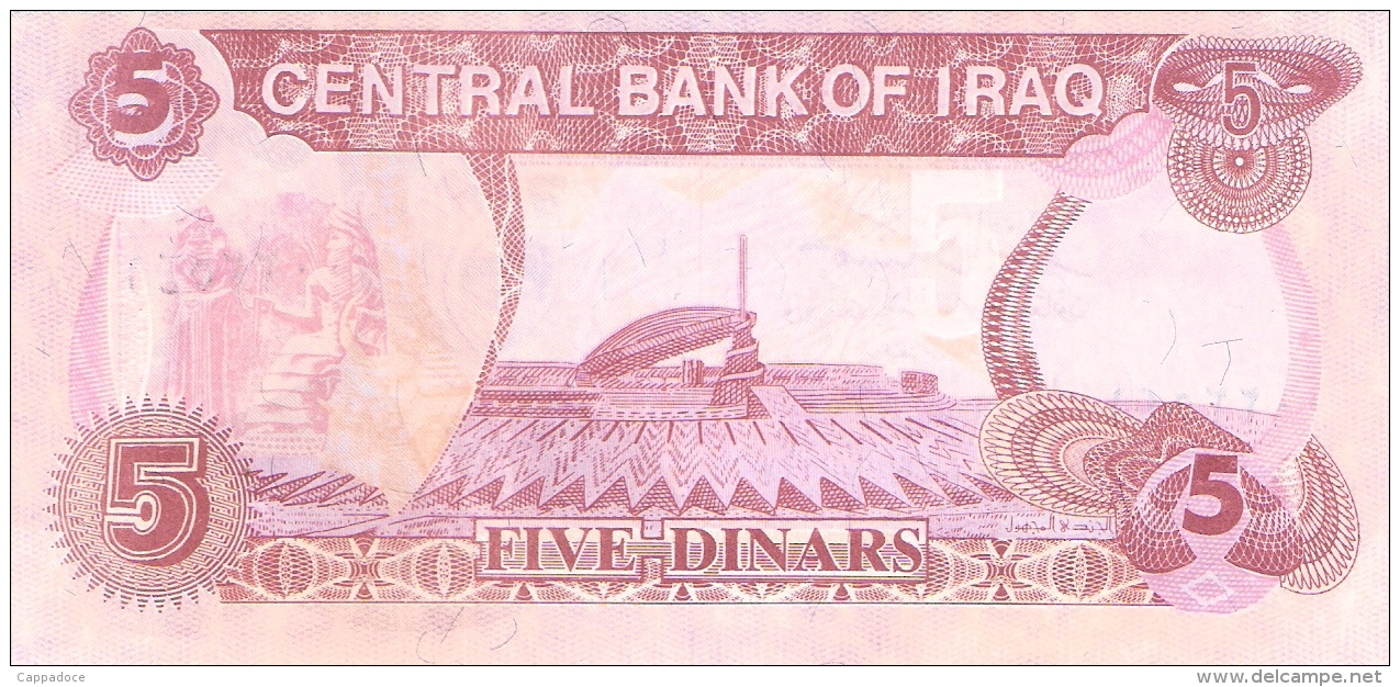 IRAQ   5 Dinars   1992   Sign.24   P. 80c UNC - Iraq