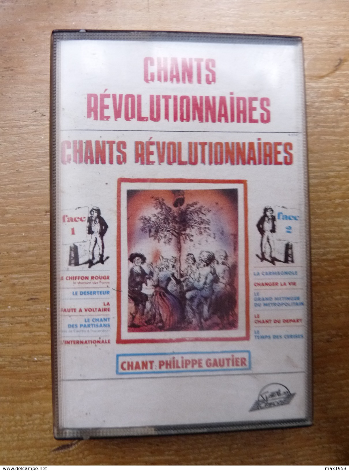 K7 - Philippe GAUTIER - CHANTS REVOLUTIONNAIRES - System Disco SD 695 - Audiokassetten