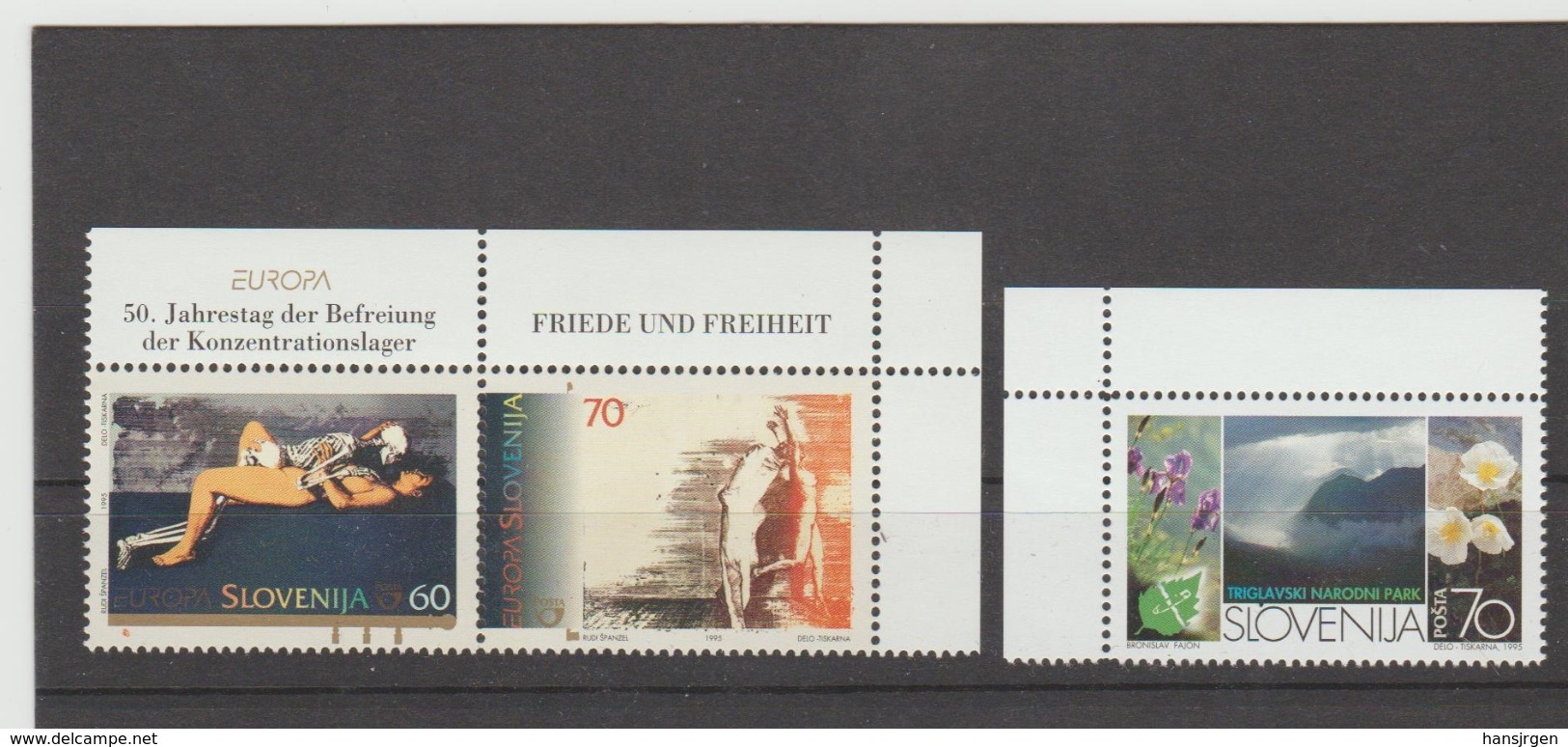 NEU7289  SLOWENIEN / SLOVENIJA  1995 MICHL  110/12  Postfrisch SIHE ABBILDUNG - Slovénie