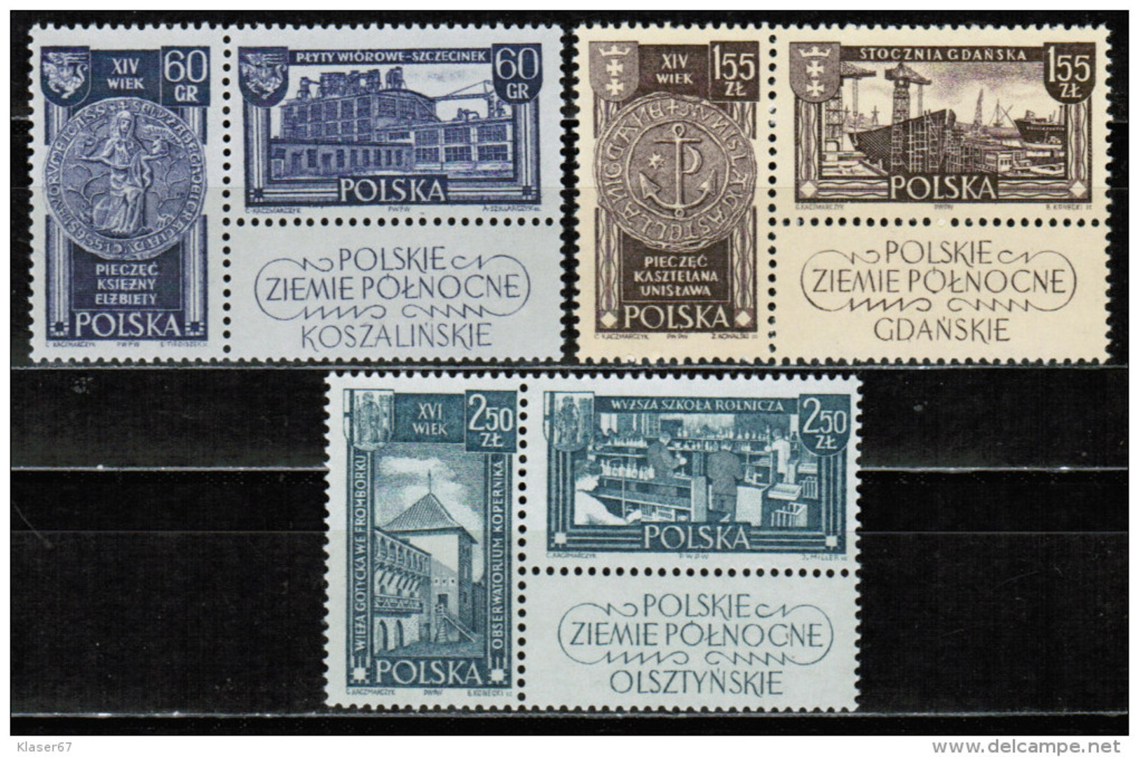 PL 1962 MI 1319-24 Zf ** - Unused Stamps