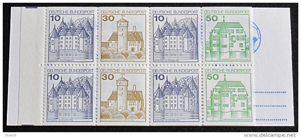 DEUTSCHLAND 1980 Mi-Nr. MH 22 I D Markenheft/booklet ** MNH - 1971-2000