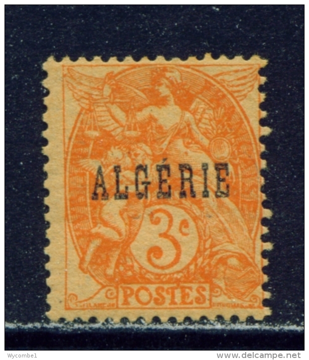 ALGERIA  -  1924  Stamps Of France Opt. ALGERIE  3c  Mounted/Hinged Mint - Unused Stamps