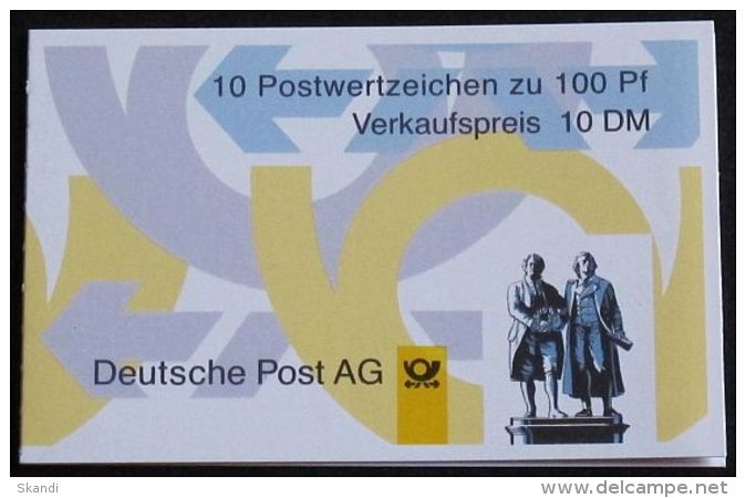 DEUTSCHLAND 1998 Mi-Nr. MH 36 Markenheft/booklet ** MNH - 1971-2000