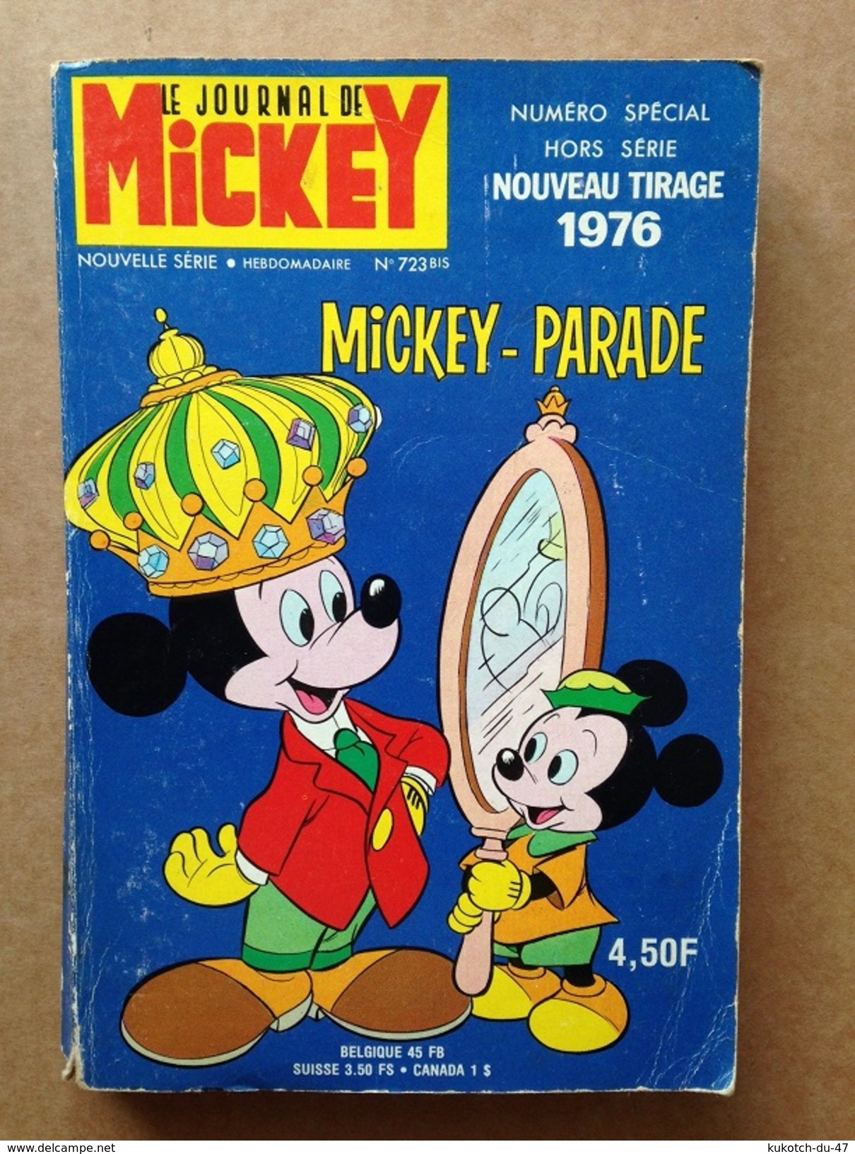 Disney - Mickey Parade N°723 Bis - Année 1976 - Mickey Parade