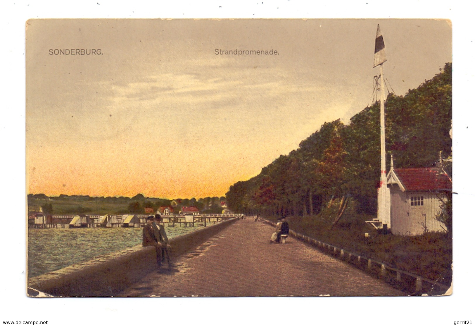 DK 6400 SONDERBORG / SONDERBURG, Strandpromenade, 1916 - Nordschleswig