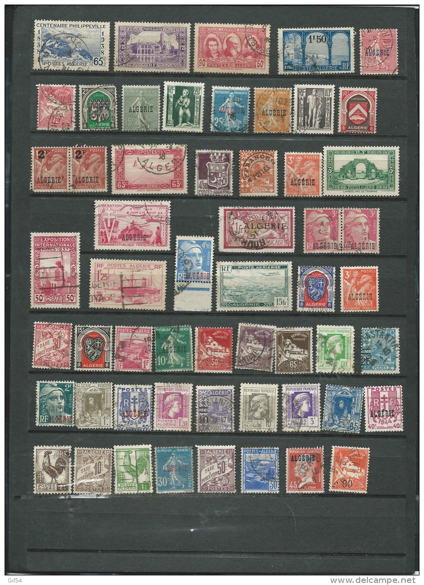 Algerie - Lot De 56 Timbres Oblitérés -  Abc21102 - Usati