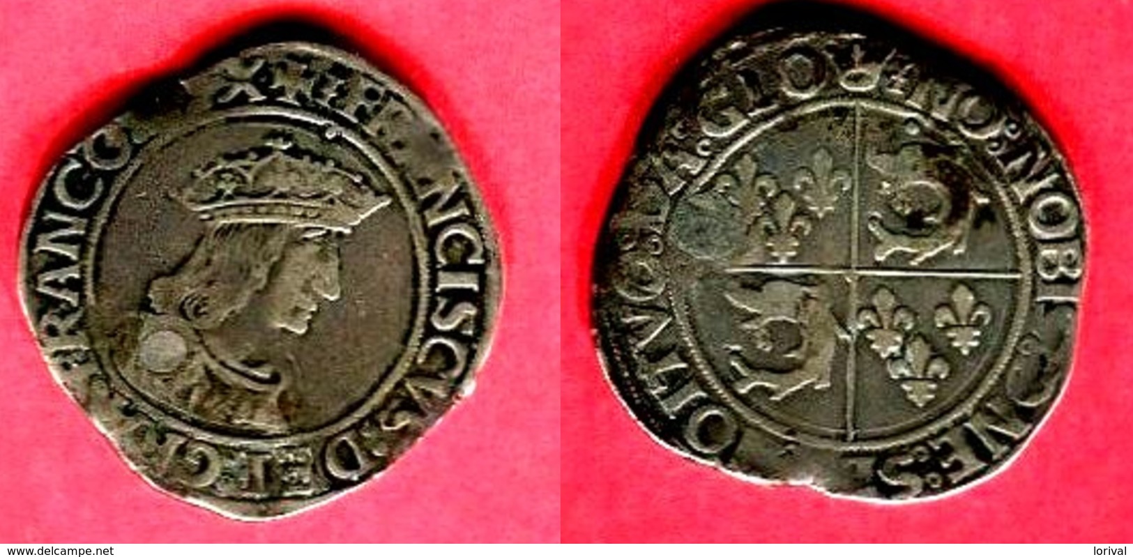 § TESTON DAUPHINE  ( C 1140)  TB 355 - 1515-1547 Francesco I