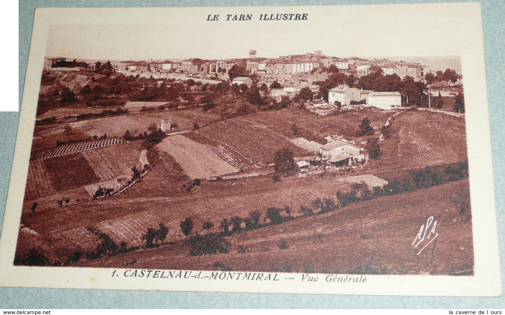 CPA, Carte Postale, Tarn 81, Castelnau De Montmirail, Vue Général - Castelnau De Montmirail