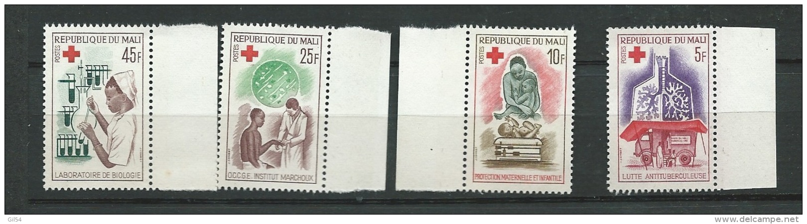 Mali   -    Série Yvert N° 79 à 82 - 4 Valeurs ** Bord De Feuille - Abc 21302 - Mali (1959-...)
