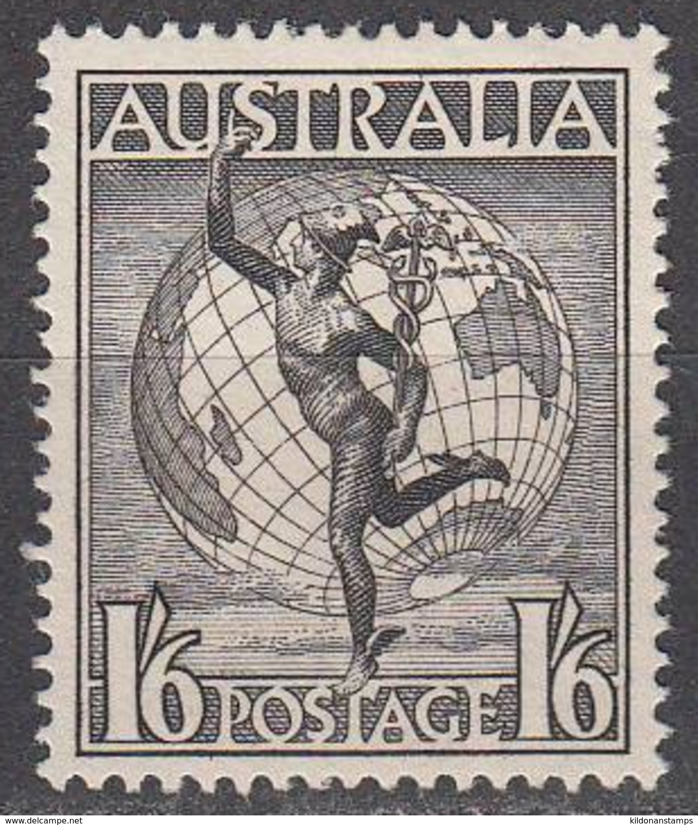 Australia 1956 Air Mail, Mint Mounted, Sc# C7, Yt 8 - Ungebraucht