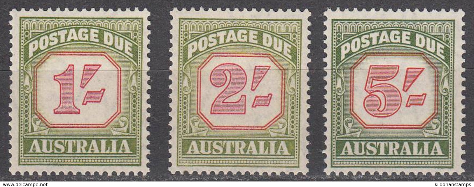 Australia 1953-54 Postage Due, Key Values, Mint No Hinge/mounted, See Notes, Sc# J81-J83 - Port Dû (Taxe)