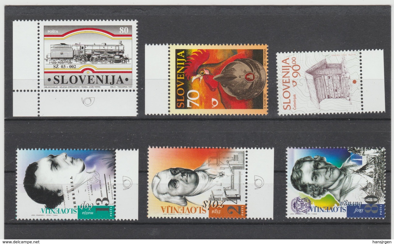 NEU743  SLOWENIEN / SLOVENIJA  1997 MICHL  188/93  Postfrisch SIHE ABBILDUNG - Slowenien