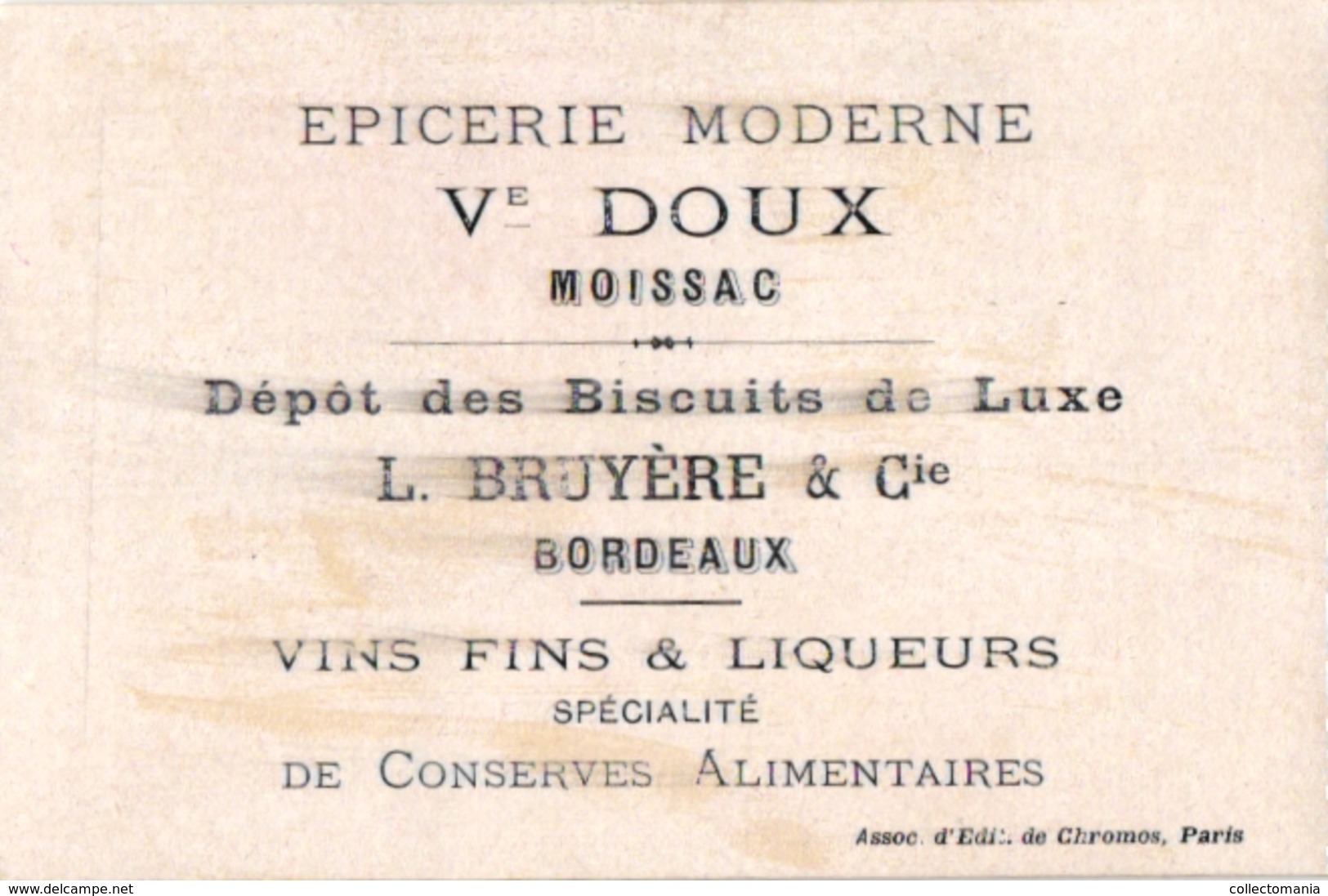 6 litho chromo  CARDS c1900 CROQUET GAME JEU de CROQUET Krocketspiel Pub Bordeaux Paris Choc des Gourmets Aiguebelle