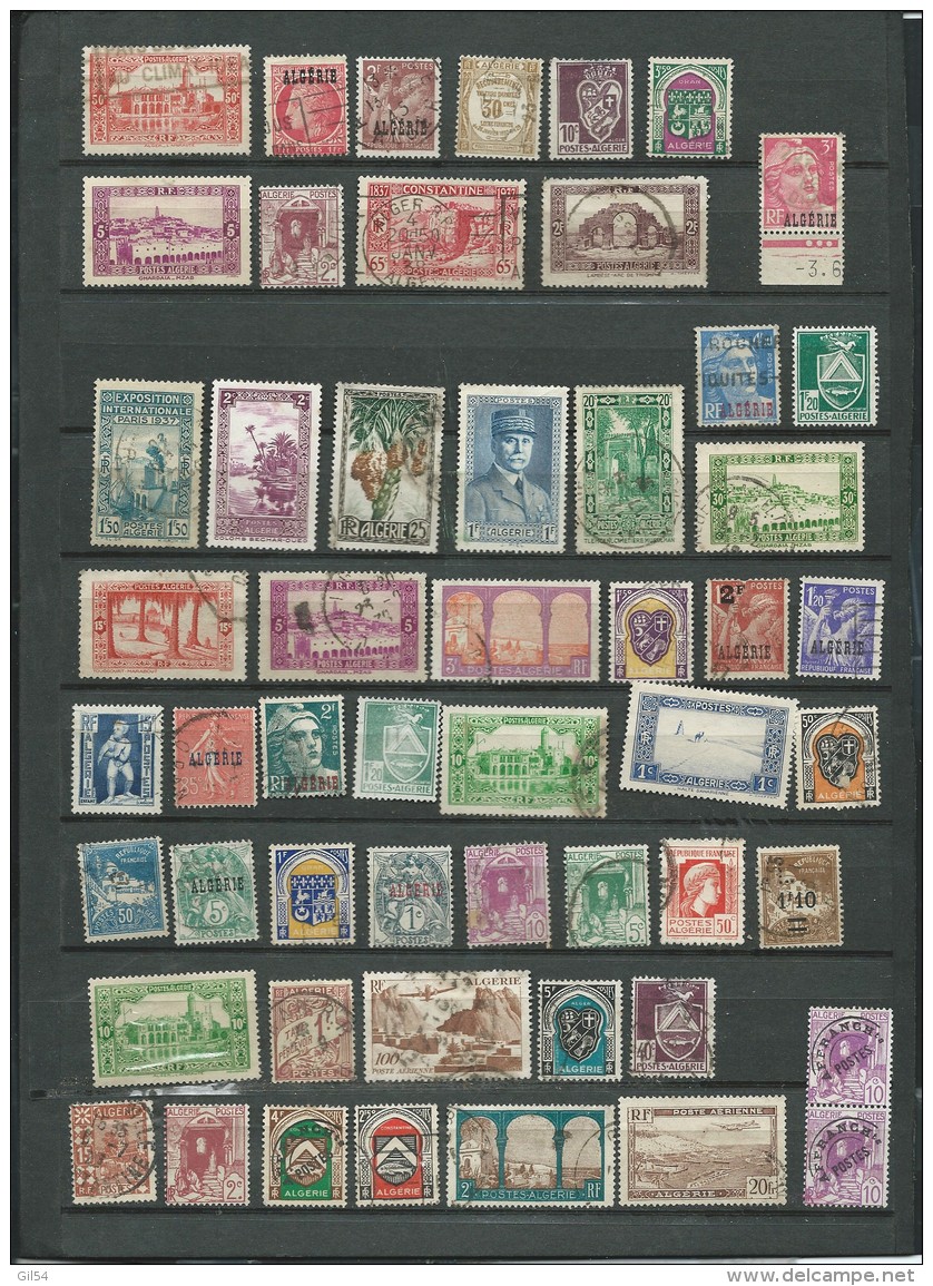 Algerie - Lot De 53 Timbres Oblitérés -  Abc21101 - Oblitérés