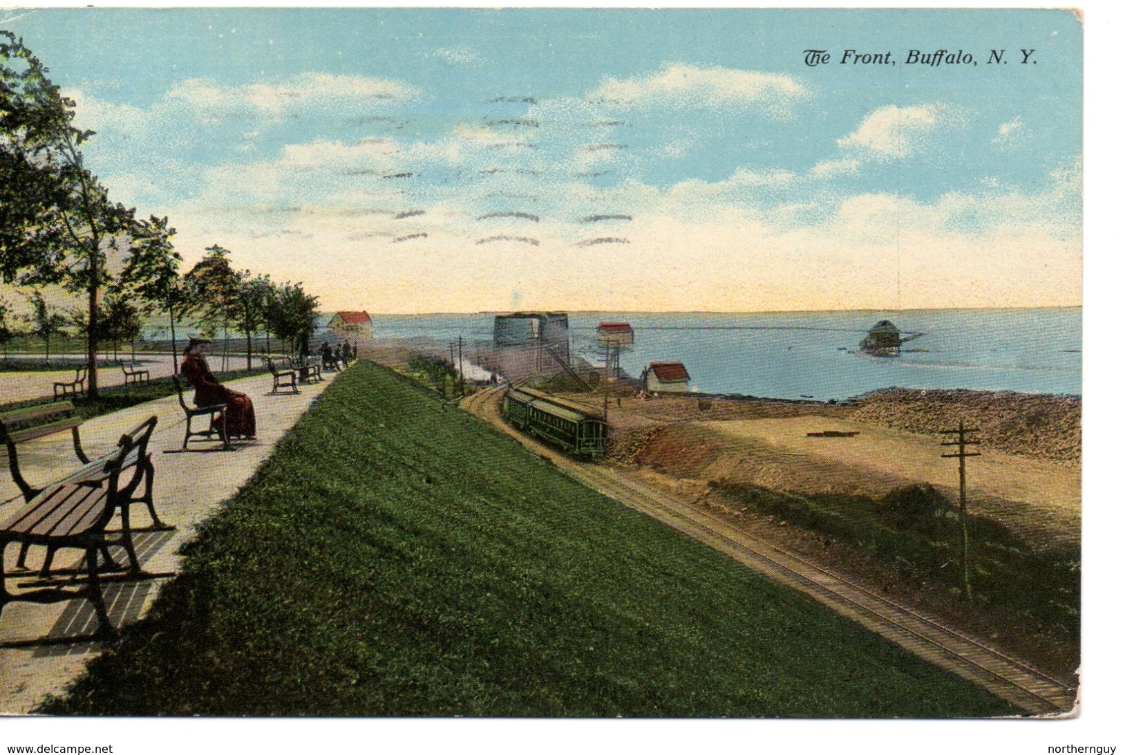 BUFFALO, New York, USA, The Waterfront, 1911 Postcard - Buffalo