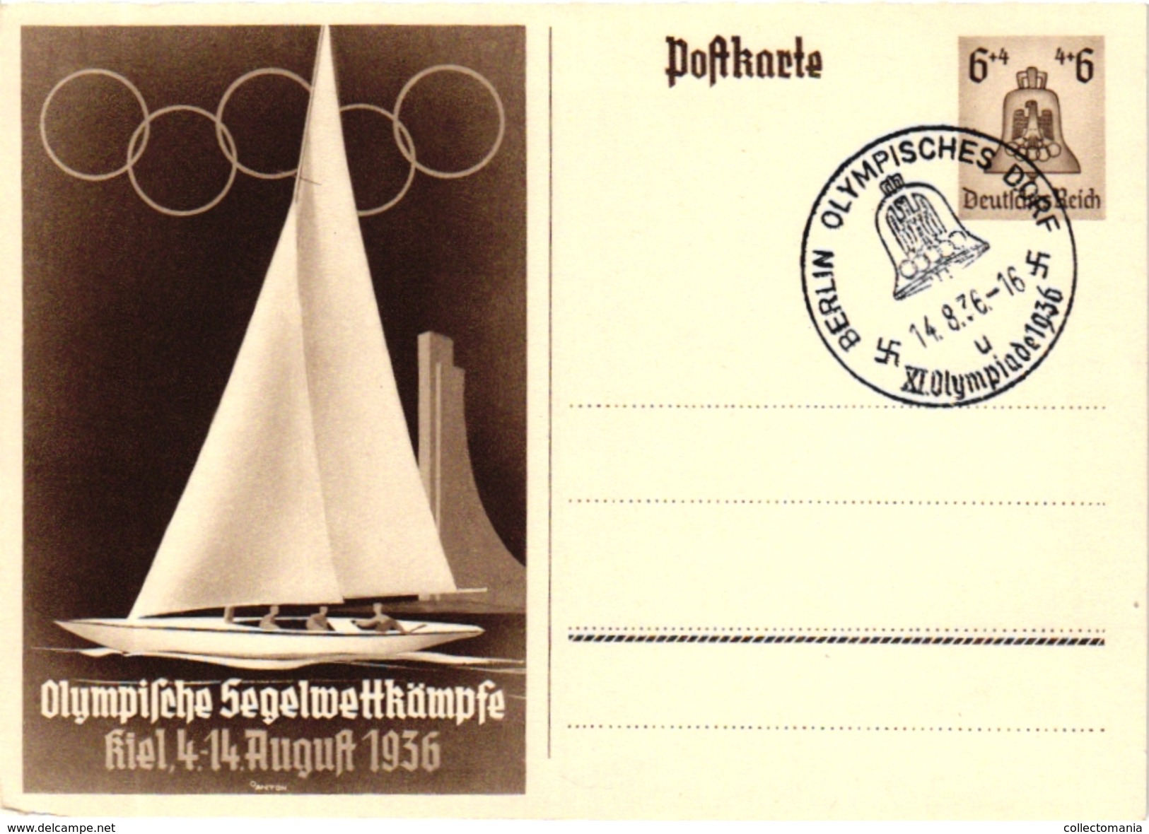 3 CARDS  OLYMPISCHE WINTERSPIELE Garmisch-Partenkirchen  1936 - Tarjetas