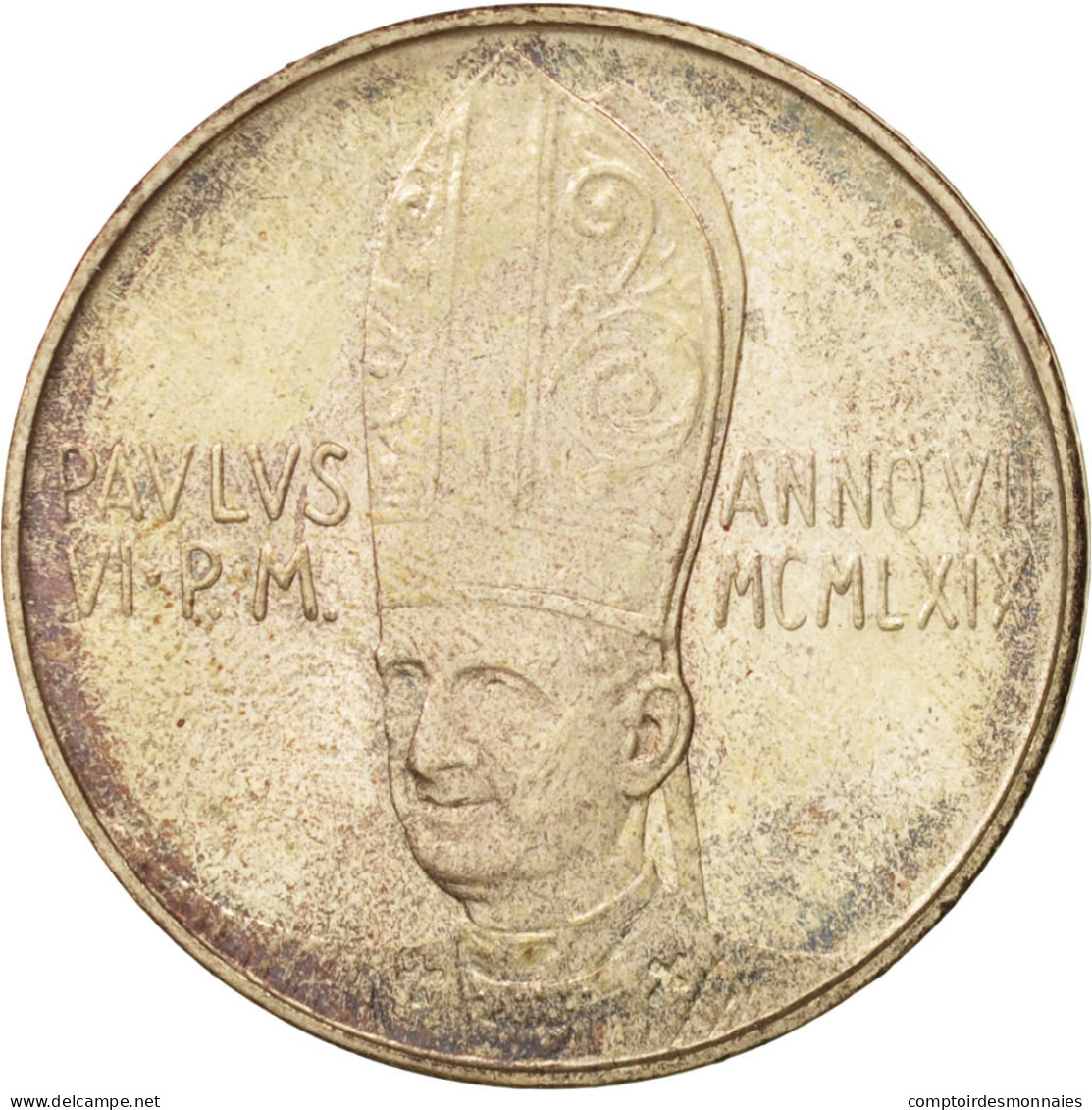 Monnaie, Cité Du Vatican, Paul VI, 500 Lire, 1969, Roma, FDC, Argent, KM:115 - Vatican