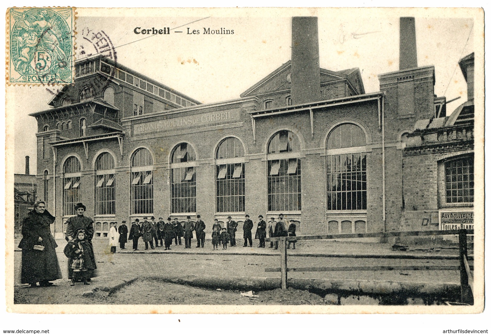 CORBEIL   LES MOULINS  LA FOULE - Corbeil Essonnes