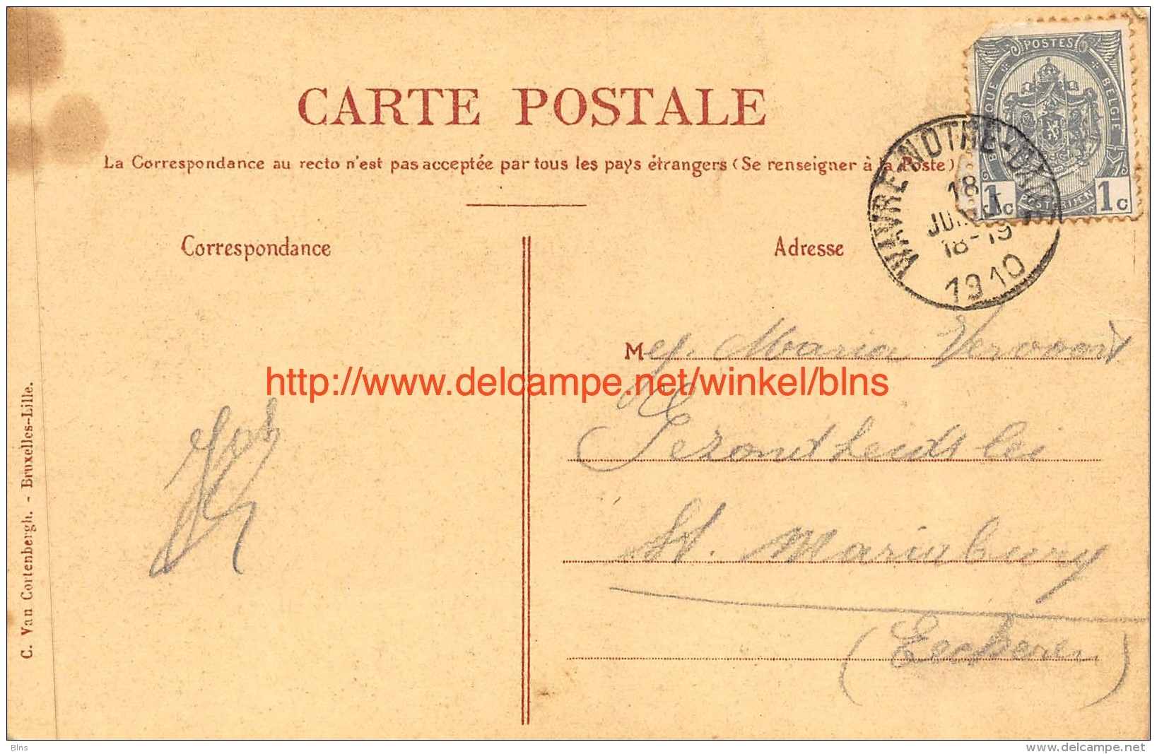 1910 Etablissement Des Ursulines - Sainte-Cecile- OLV Waver - Sint-Katelijne-Waver