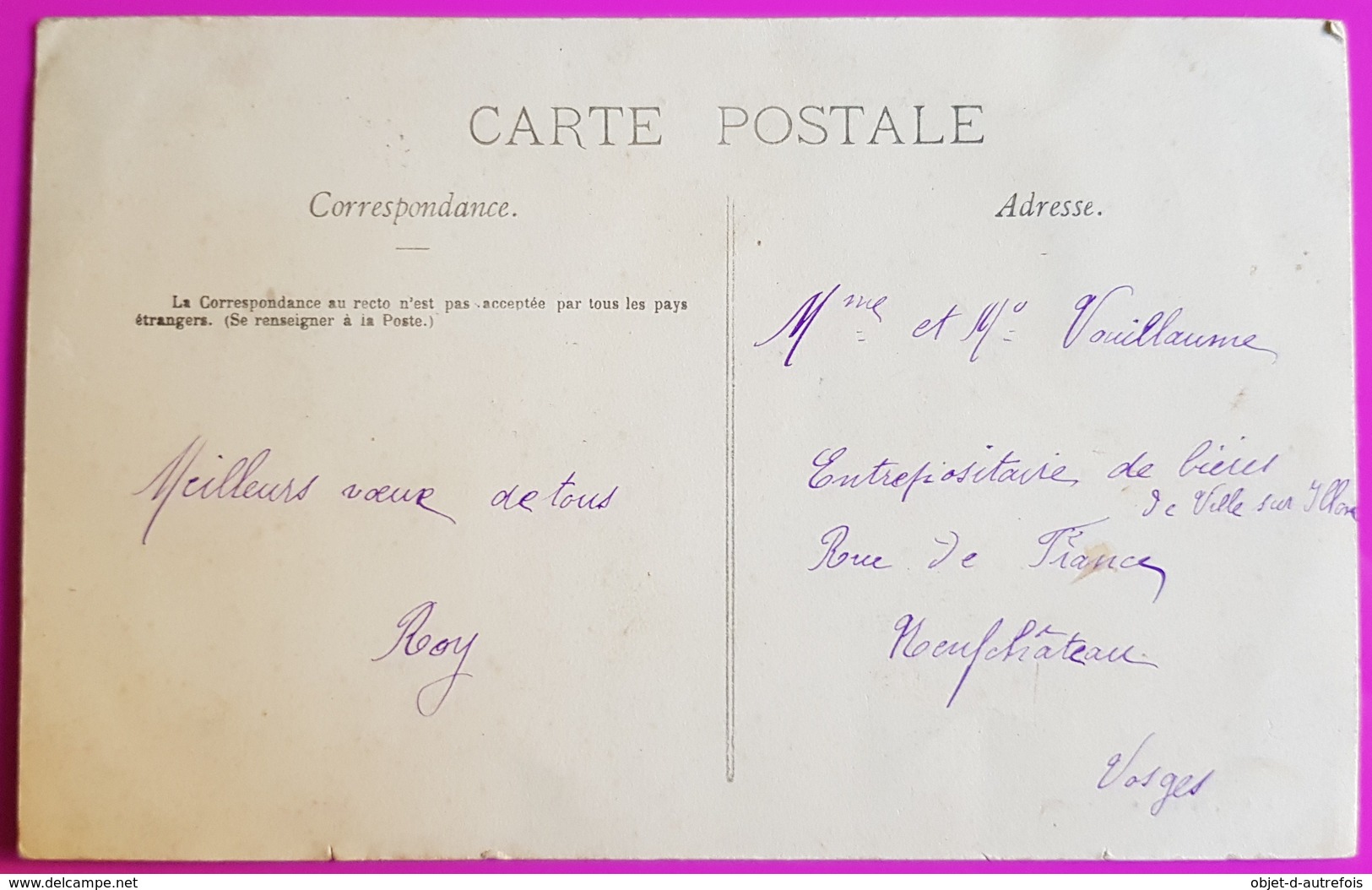 Cpa Saulxures Les Bulgnéville Grande Rue Café Roy 1907 Carte Postale 88 Vosges Proche Sauville Châtenois Neufchateau - Autres & Non Classés