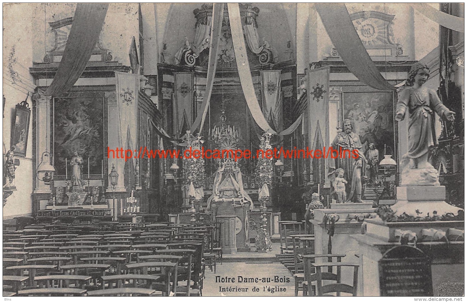 1913 Interieur De L'eglise - Notre Dame-au-Bois - Overijse