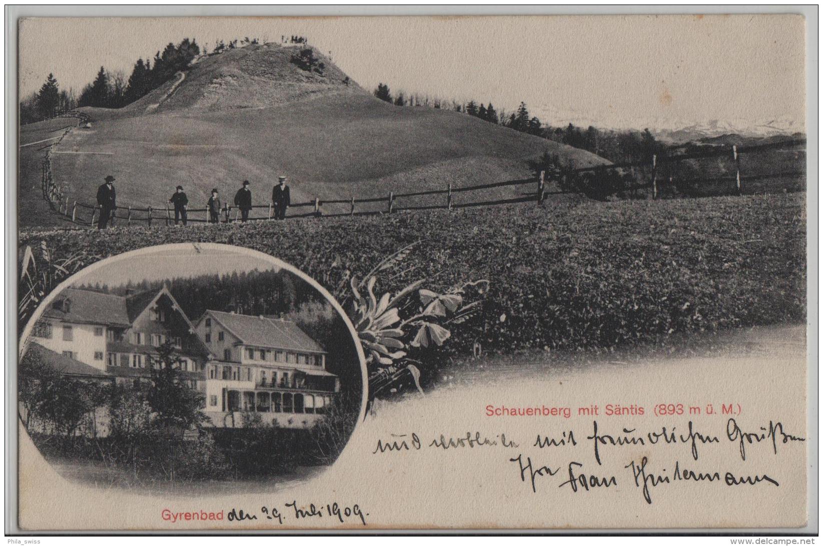 Schauenberg Am Säntis (893 M) - Gyrenbad - Stempel: Turbenthal - Animee - Turbenthal