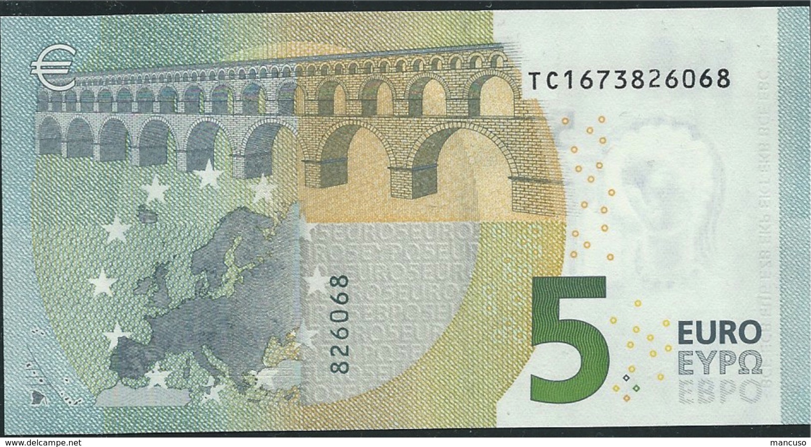 T IRELAND  5 EURO TC T001 C5  DRAGHI  UNC - 5 Euro