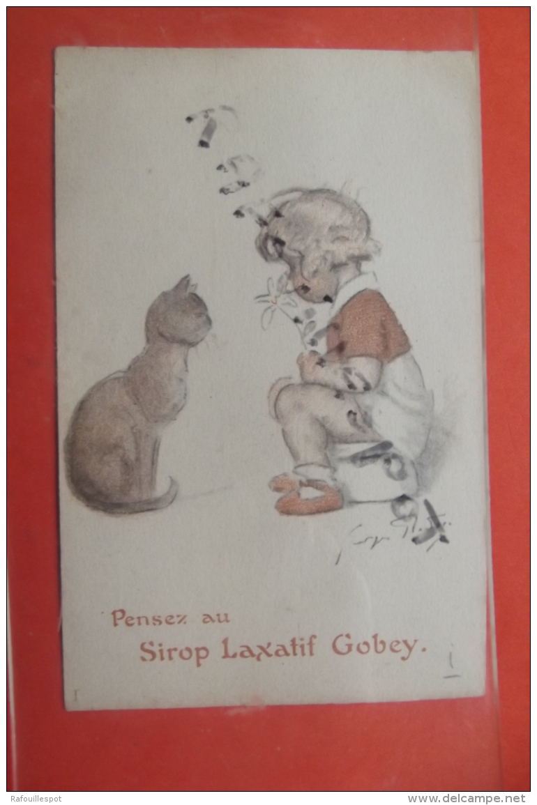 Cp " Pensez Au Sirop Laxatif Gobey" Signé Redon - Redon