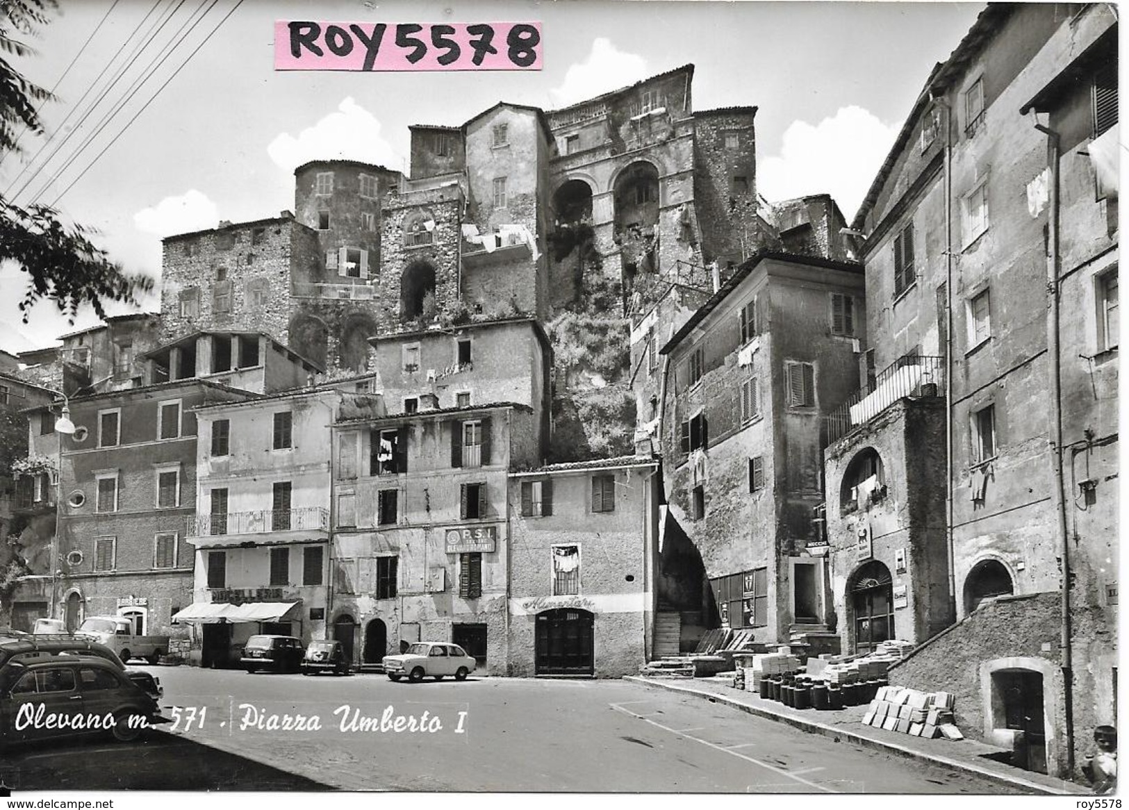 Lazio-roma-olevano Romano Piazza Umberto I Veduta Animata Anni 60 - Autres & Non Classés