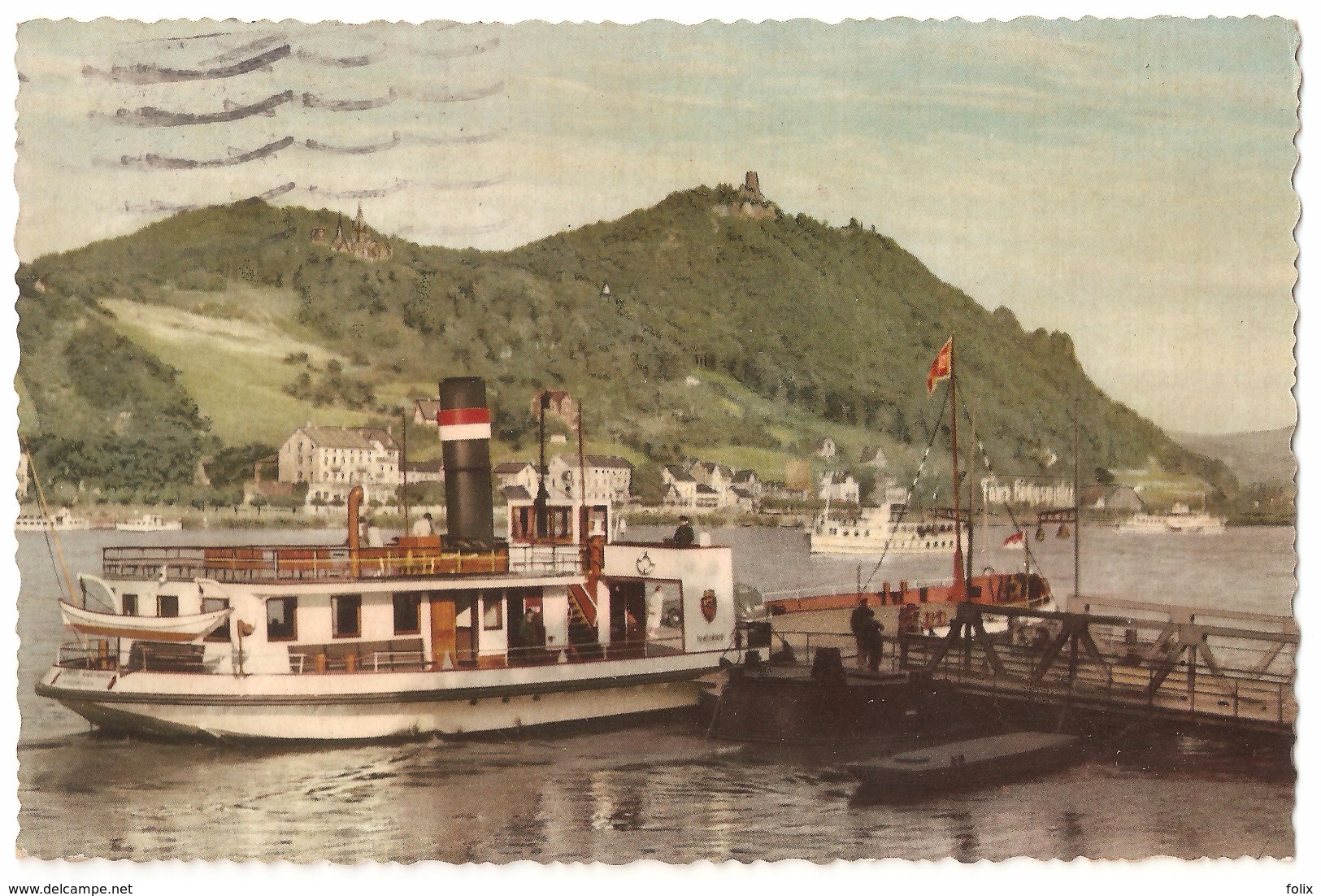 Königswinter Am Rhein - Drachenfels - Verlag Hans Andres - Schiff / Boat / Bateau - 1956 - Drachenfels