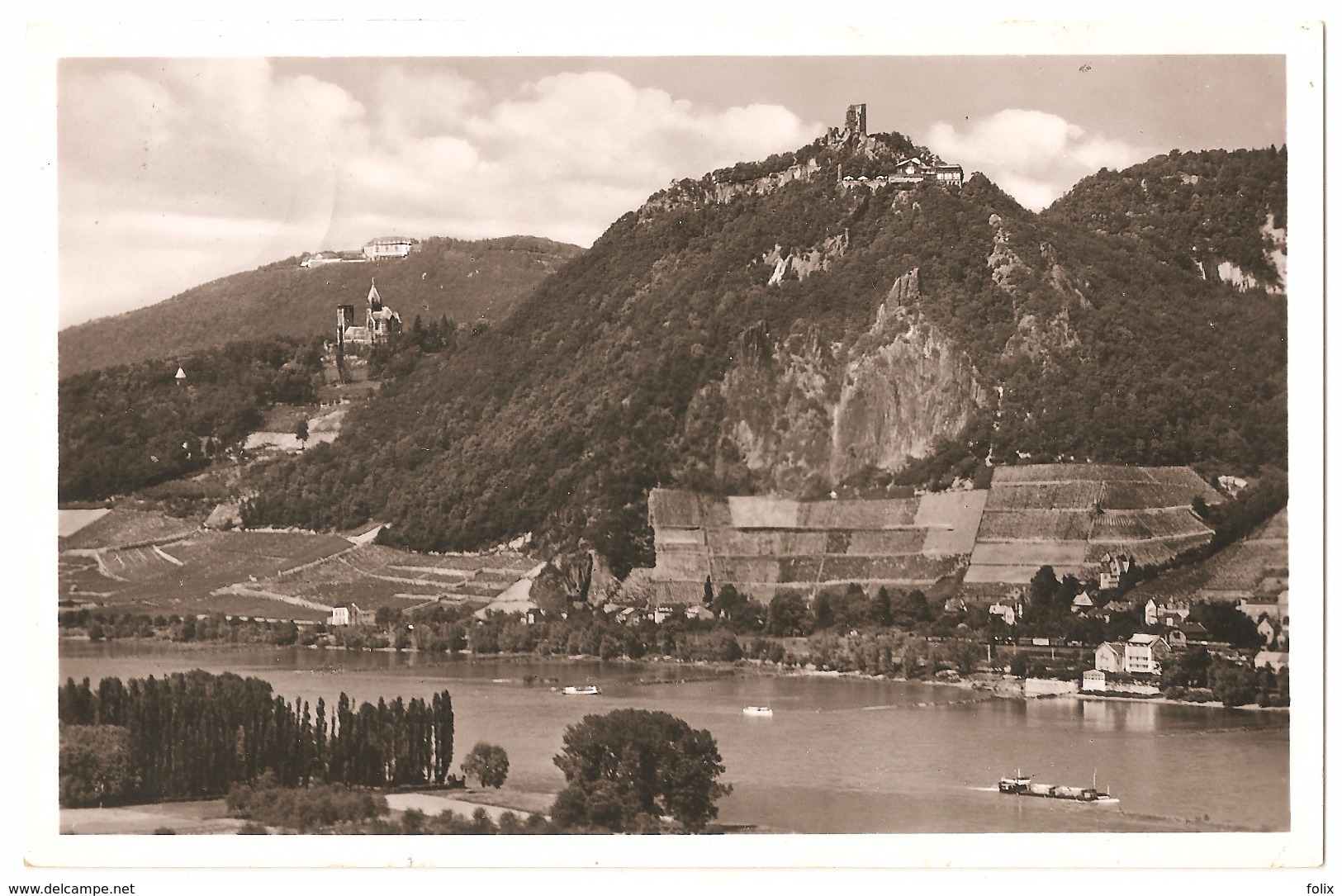 Blick Auf Den Petersberg Und Drachenfels - 1953 - Fotokarte Verlag Hans Andres - Drachenfels