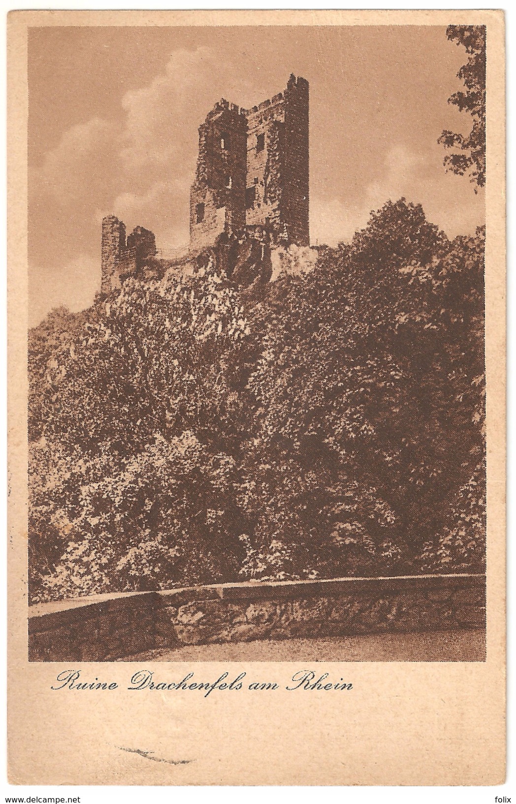 Ruine Drachenfels Am Rhein - 1939 - Photo-Archiv V. Siebengebirge, E. Lichtenberg, Lichtbildner, Honnef - Drachenfels