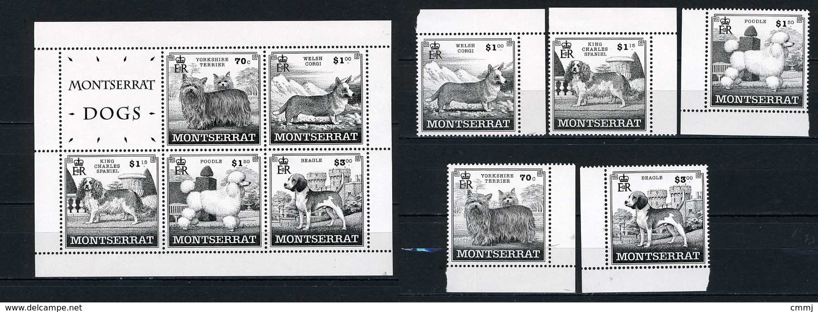 1990/2000 - MONTSERRAT - Catg. Mi. 1100/1104+BL83 - NH - (ST330.517) - Montserrat