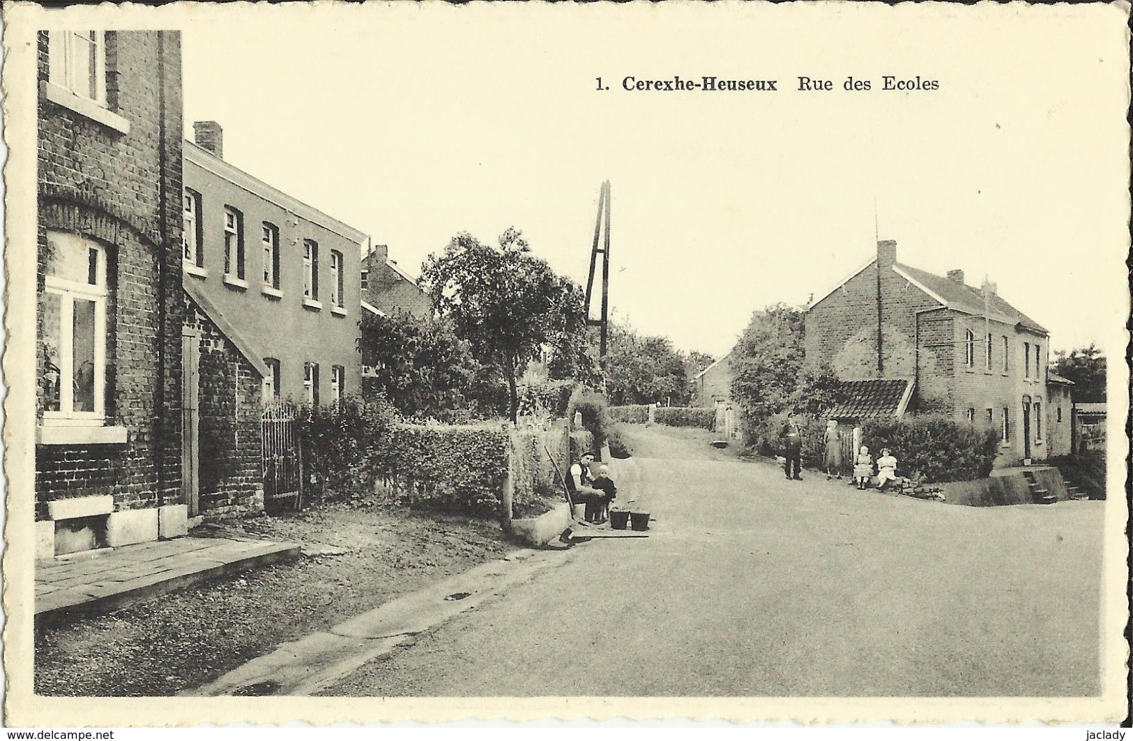 Cerexhe - Heuseux -- Rue Des Ecoles.   (2 Scans) - Soumagne