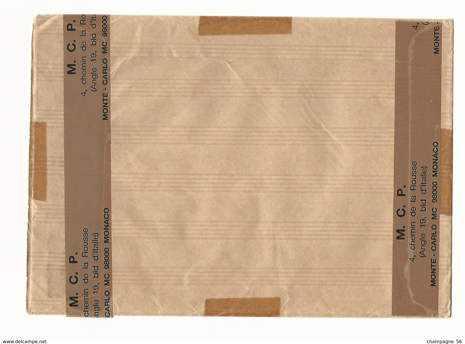 VARIÉTÉS 1962 / 1989  ENVELOPPE RECOMMANDÉE MONACO  DESTINATION   ALSACE PHOSPHORESCENTES OBLITÈRE - Variétés