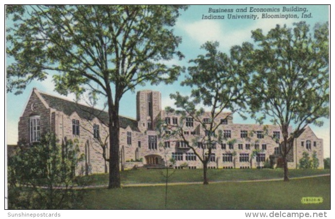 Indiana Bloomington Business And Economics Building Indiana University Curteich - Bloomington