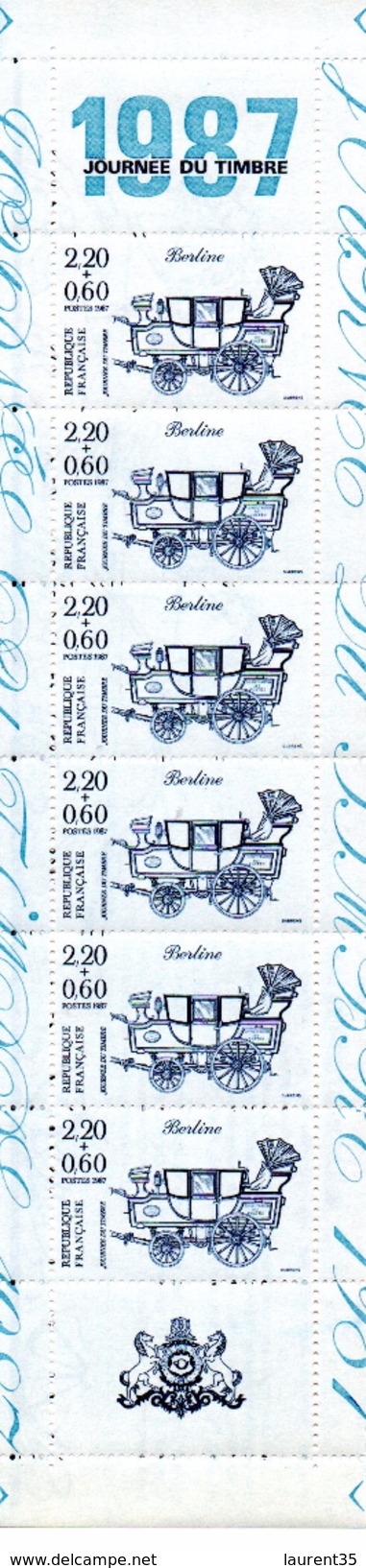 France.carnet Journée Du Timbre Bc2469.année 1987.neuf Non Plié. - Stamp Day