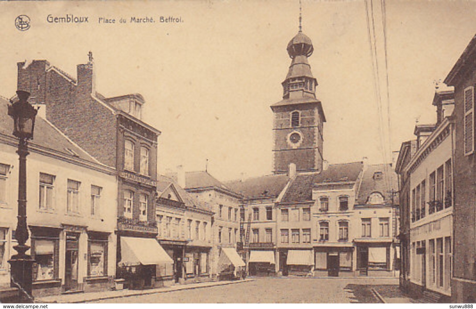 Gembloux - Place Du Marché, Beffroi (Imprimerie Duculot) - Gembloux